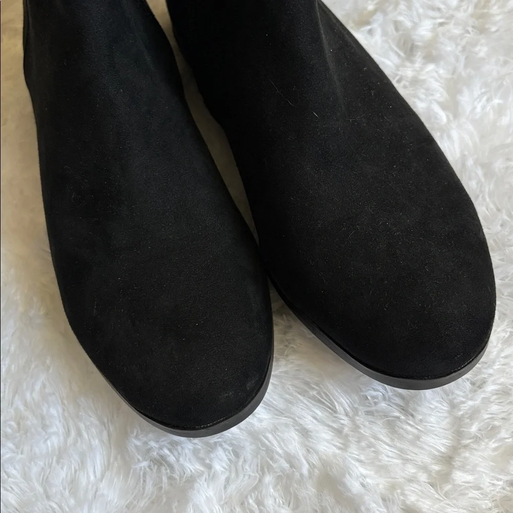 Like New Style & Co Black Kimmball Suede Boots Size 5M